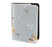 YUNWEIKEJI Corgi carino, Porta passaporto da viaggio in pelle PU Custodia per passaporto Copertine per passaporto da 5,5 pollici