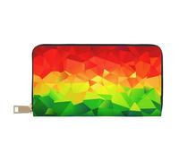YUNWEIKEJI Cravatta arcobaleno colorato, Portafogli Portafogli di grande capacità Porta carte di credito Portafoglio in pelle in microfibra