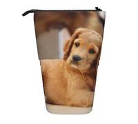YUNWEIKEJI Cuccioli di Cocker Spaniel Piccoli cani Spaniel Animali domestici, Astuccio telescopico, Portapenne con cerniera Astuccio per trucco Astuccio per matite Astuccio per penne