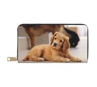 YUNWEIKEJI Cuccioli di Cocker Spaniel Piccoli cani Spaniel Animali domestici, Portafogli Portafogli di grande capacità Porta carte di credito Portafoglio in pelle in microfibra