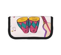 YUNWEIKEJI Dischi musicali La musica blues è il tema della mia vita, Astuccio per matite, Astuccio per matite in tela Astuccio per penne a matita di grande capacità
