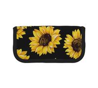YUNWEIKEJI Disegno Del Girasole, Astuccio per matite, Astuccio per matite in tela Astuccio per penne a matita di grande capacità
