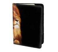 YUNWEIKEJI Faccia di leone arrabbiato, Porta passaporto da viaggio in pelle PU Custodia per passaporto Copertine per passaporto da 5,5 pollici