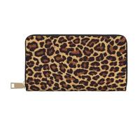 YUNWEIKEJI Fantastico ghepardo leopardo, Portafogli Portafogli di grande capacità Porta carte di credito Portafoglio in pelle in microfibra