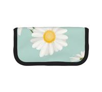 YUNWEIKEJI Fiore rigoglioso della margherita floreale, Astuccio per matite, Astuccio per matite in tela Astuccio per penne a matita di grande capacità