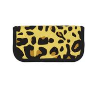 YUNWEIKEJI Ghepardo Leopardo Giallo, Astuccio per matite, Astuccio per matite in tela Astuccio per penne a matita di grande capacità