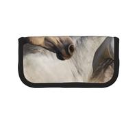 YUNWEIKEJI Immagine del cavallo selvaggio, Astuccio per matite, Astuccio per matite in tela Astuccio per penne a matita di grande capacità