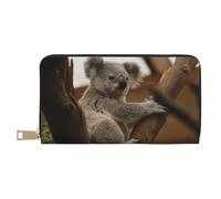YUNWEIKEJI Koala carino sull'albero, Portafogli Portafogli di grande capacità Porta carte di credito Portafoglio in pelle in microfibra