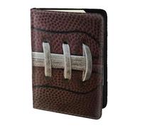 YUNWEIKEJI Lacci da football americano, Porta passaporto da viaggio in pelle PU Custodia per passaporto Copertine per passaporto da 5,5 pollici