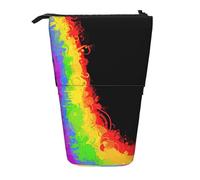 YUNWEIKEJI L'amore vince l'arcobaleno, Astuccio telescopico, Portapenne con cerniera Astuccio per trucco Astuccio per matite Astuccio per penne