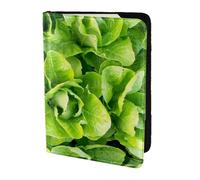 YUNWEIKEJI Lattuga romana fresca, Porta passaporto da viaggio in pelle PU Custodia per passaporto Copertine per passaporto da 5,5 pollici