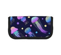 YUNWEIKEJI Le meduse si illuminano al buio, Astuccio per matite, Astuccio per matite in tela Astuccio per penne a matita di grande capacità