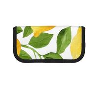 YUNWEIKEJI Limoni dell'acquerello giallo brillante, Astuccio per matite, Astuccio per matite in tela Astuccio per penne a matita di grande capacità