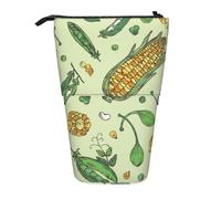YUNWEIKEJI Mais Piselli Baccello Fagioli Cappero, Astuccio telescopico, Portapenne con cerniera Astuccio per trucco Astuccio per matite Astuccio per penne