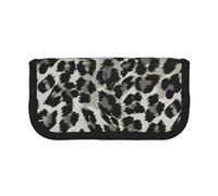 YUNWEIKEJI Modello Leopardo Grigio E Nero, Astuccio per matite, Astuccio per matite in tela Astuccio per penne a matita di grande capacità