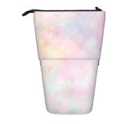 YUNWEIKEJI Morbido pastello dai colori vivaci astratto calmo le arti, Astuccio telescopico, Portapenne con cerniera Astuccio per trucco Astuccio per matite Astuccio per penne