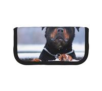 YUNWEIKEJI Occhi del collare da neve per cani Rottweiler, Astuccio per matite, Astuccio per matite in tela Astuccio per penne a matita di grande capacità