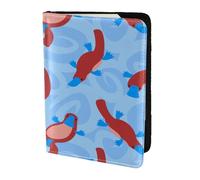 YUNWEIKEJI Ornitorinco animale selvatico simpatico cartone animato, Porta passaporto da viaggio in pelle PU Custodia per passaporto Copertine per passaporto da 5,5 pollici