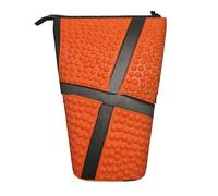 YUNWEIKEJI Pallacanestro Linea Nera, Astuccio telescopico, Portapenne con cerniera Astuccio per trucco Astuccio per matite Astuccio per penne