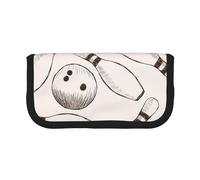 YUNWEIKEJI Perni E Palle Da Bowling, Astuccio per matite, Astuccio per matite in tela Astuccio per penne a matita di grande capacità