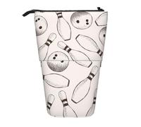 YUNWEIKEJI Perni E Palle Da Bowling, Astuccio telescopico, Portapenne con cerniera Astuccio per trucco Astuccio per matite Astuccio per penne