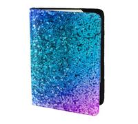 YUNWEIKEJI Punto paillettes glitterate, Porta passaporto da viaggio in pelle PU Custodia per passaporto Copertine per passaporto da 5,5 pollici