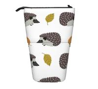 YUNWEIKEJI Riccio delle foglie di autunno, Astuccio telescopico, Portapenne con cerniera Astuccio per trucco Astuccio per matite Astuccio per penne