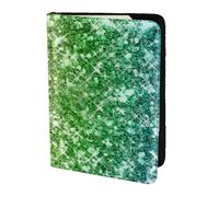 YUNWEIKEJI Scintillante arcobaleno glitterato, Porta passaporto da viaggio in pelle PU Custodia per passaporto Copertine per passaporto da 5,5 pollici