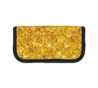 YUNWEIKEJI Scintillio d'oro, Astuccio per matite, Astuccio per matite in tela Astuccio per penne a matita di grande capacità