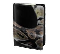 YUNWEIKEJI Serpente pitone, Porta passaporto da viaggio in pelle PU Custodia per passaporto Copertine per passaporto da 5,5 pollici