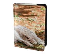 YUNWEIKEJI Setter inglese Autunno Animali Cani Inglese, Porta passaporto da viaggio in pelle PU Custodia per passaporto Copertine per passaporto da 5,5 pollici