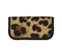 YUNWEIKEJI Simpatico leopardo stampato, Astuccio per matite, Astuccio per matite in tela Astuccio per penne a matita di grande capacità