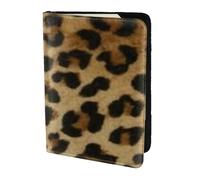 YUNWEIKEJI Simpatico leopardo stampato, Porta passaporto da viaggio in pelle PU Custodia per passaporto Copertine per passaporto da 5,5 pollici