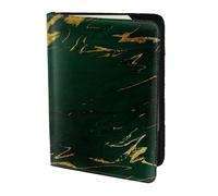 YUNWEIKEJI Smeraldo verde intenso toni terra marmo oro, Porta passaporto da viaggio in pelle PU Custodia per passaporto Copertine per passaporto da 5,5 pollici