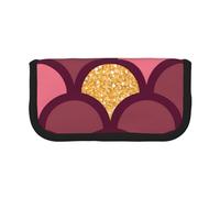 YUNWEIKEJI Squama di pesce glitter oro, Astuccio per matite, Astuccio per matite in tela Astuccio per penne a matita di grande capacità