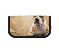 YUNWEIKEJI Stampa dell'American Staffordshire Terrier, Astuccio per matite, Astuccio per matite in tela Astuccio per penne a matita di grande capacità