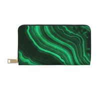 YUNWEIKEJI Trama di malachite, Portafogli Portafogli di grande capacità Porta carte di credito Portafoglio in pelle in microfibra