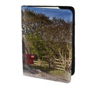 YUNWEIKEJI Treno a vapore, Porta passaporto da viaggio in pelle PU Custodia per passaporto Copertine per passaporto da 5,5 pollici