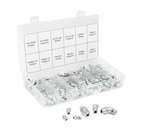 YUNXCNA Set di Ingrassatori, M6 M8 M10 Grasso Raccordo Assortimento, 130 Pezzi Ingrassatori Testine, Raccordo per Ingrassatore in Metallo in Dritto e Angolato 45° 90°, Ingrassatori Testina per Auto