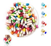 YUNYAN 200 pezzi Lettera Capsule Messaggi Capsule Capsule Blank Message Letter Sorriso Viso Capsule Messaggio con Lettere d'Amore Rotolate Lettere Pillole per Amici Mamme