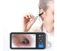 YUNYHAO Otoscopio Digitale, Endoscopio per Esame del Canale Uditivo E Nasale, Obiettivo da 3.9 mm, Schermo da 4.5 Pollici, con 6 Luci LED, Adatto per Adulti, Bambini E Animali Domestici, gaoyun-1001