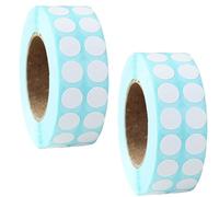 YUNYU 6000 etichette adesive vuote, 2 rotoli di carta autoadesiva per appunti fai da te, pittura con diamanti, arti e mestieri, forniture per diari (bianco, 10 x 10 mm)