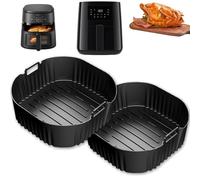 YUNYU Confezione da 2 fodere per friggitrice ad aria in silicone, accessori riutilizzabili per friggitrice ad aria per modelli da 4 l, antiaderenti e oleose, compatibili con Philips HD9252/HD9200