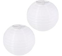 YUNYU Confezione da 2 paralumi rotondi di carta per lampade fai da te per progetti creativi e decorazioni per feste in giardino di nozze (20 cm, 20 cm)