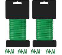 YUNYU Confezione da 2 spago da giardino per piante rampicanti, 2,5 mm x 10 m, filo in PVC per piante e morbido filo da giardino, supporto flessibile riutilizzabile per alberi, viti, arbusti