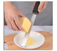 YUNYU Grattugia per formaggio in acciaio inox con pennello, grattugia per aglio, grattugia per grattugia, grattugia per limone, grattugia microplane per parmigiano, agrumi, zenzero, cioccolato