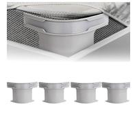 YUNYU Set di 4 elastici antiscivolo con chiusura di sicurezza, design invisibile, per tutti i materassi fino a 220 cm (grigio)