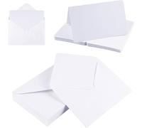 YUNYU Set di buste e biglietti vuoti per artigianato, 30 buste bianche e 30 biglietti vuoti, auguri di alta qualità, accessori essenziali per la creazione di inviti