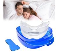 YUNYU Set triplo di bocchini anti-russamento, efficace per un sonno tranquillo, previene il digrignamento dei denti in uomini e donne, design compatto, 8,5 cm x 7,7 cm