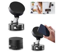 YUNYU Supporto per telefono con ventosa - magnetico per auto iPhone 16-12, compatibile custodie MagSafe, supporto pieghevole cruscotto viaggio, adesivo forte regolabile 360°